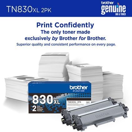 Brother TN830XL 2 Pack Toner β High Yield Black