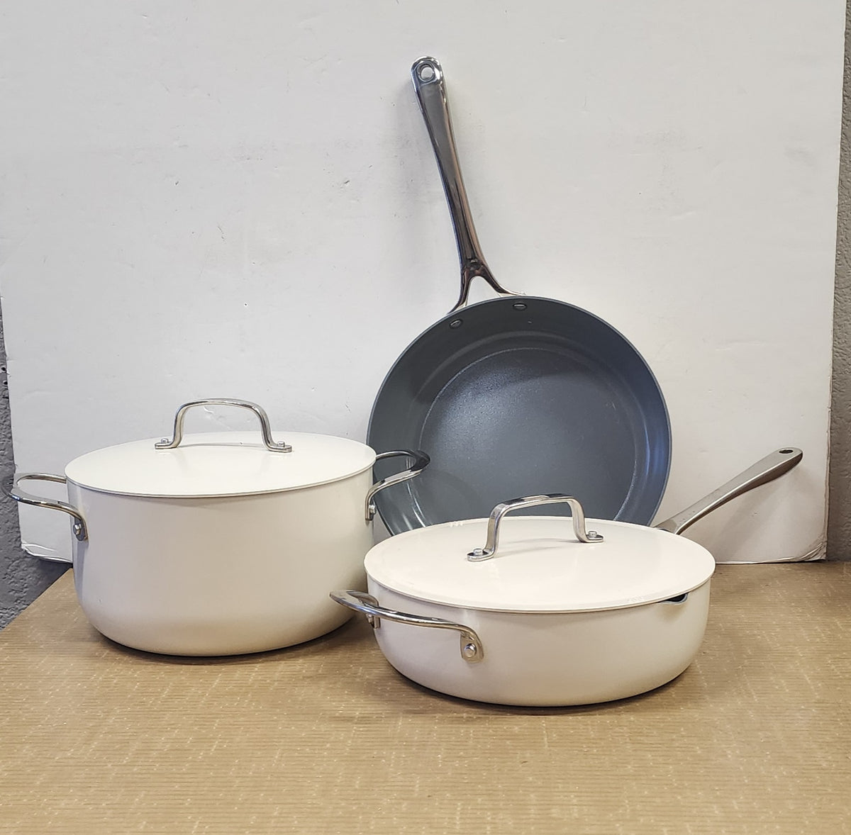 OPEN BOX The Cellar 5-Pc Ceramic Nonstick Cookware Set – Floor Display – Local Pickup