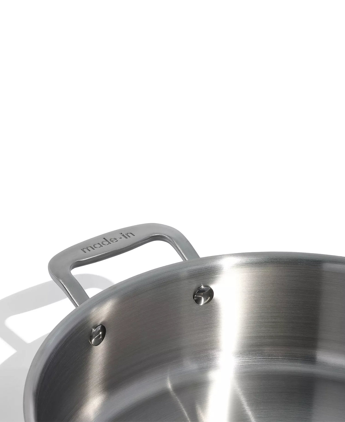 NEW Made In 6-Qt Stainless Clad Rondeau w/ Lid – 5-Ply – Induction Ready