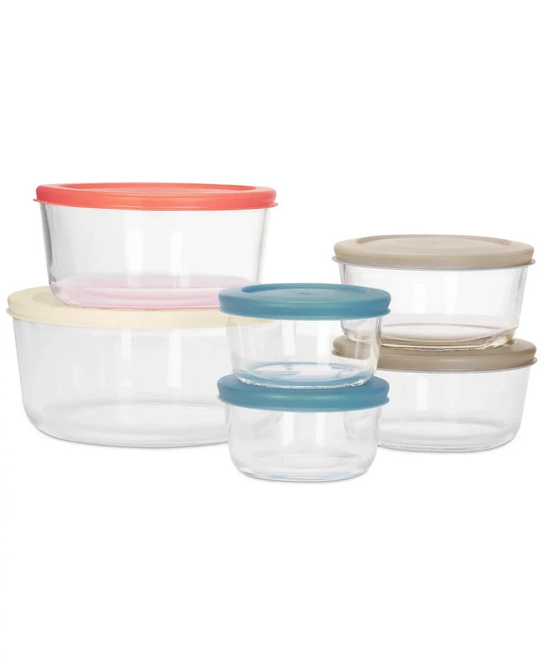 Art & Cook 12-Piece Glass Food Storage Container Set β New
