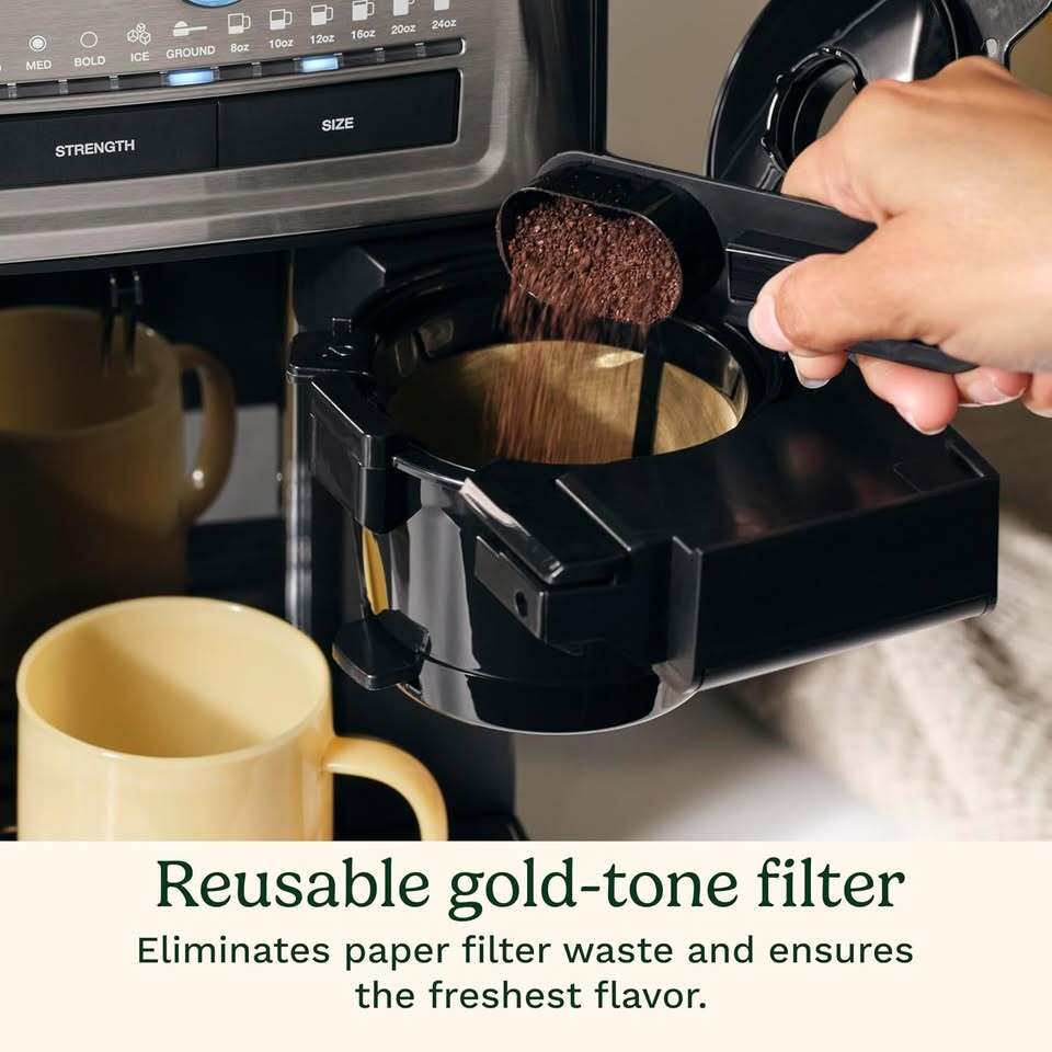 Cuisinart Grind & Brew Single Serve Coffee Maker w/ Burr Grinder DGB-300 Like New