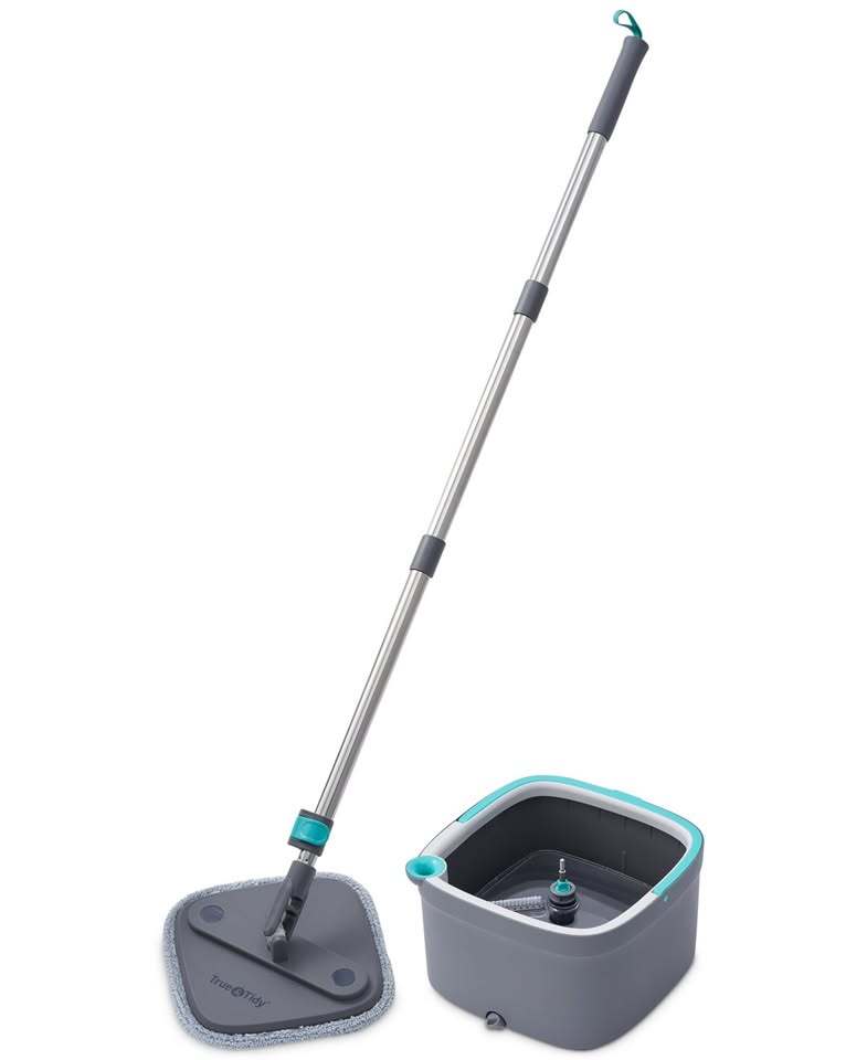 True & Tidy Spin Mop & Bucket Cleaning System – New