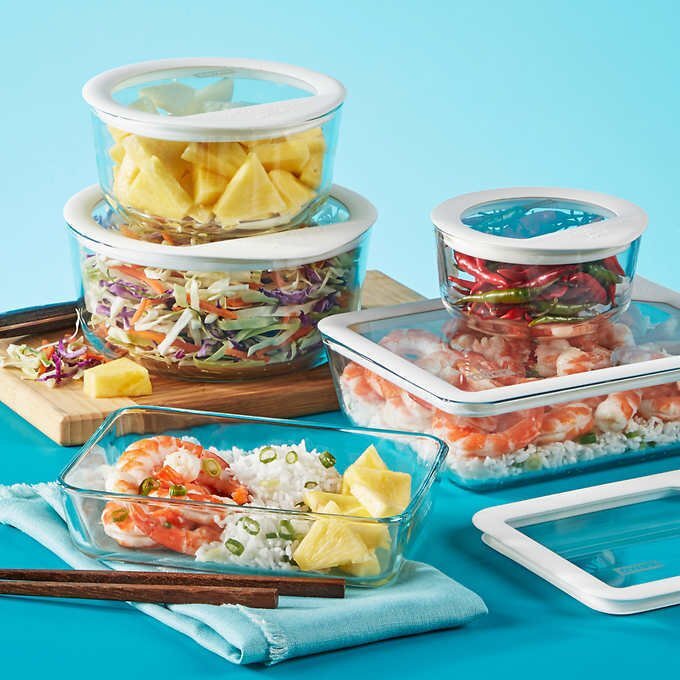 Pyrex 10-Piece Ultimate Glass Food Storage Set – New