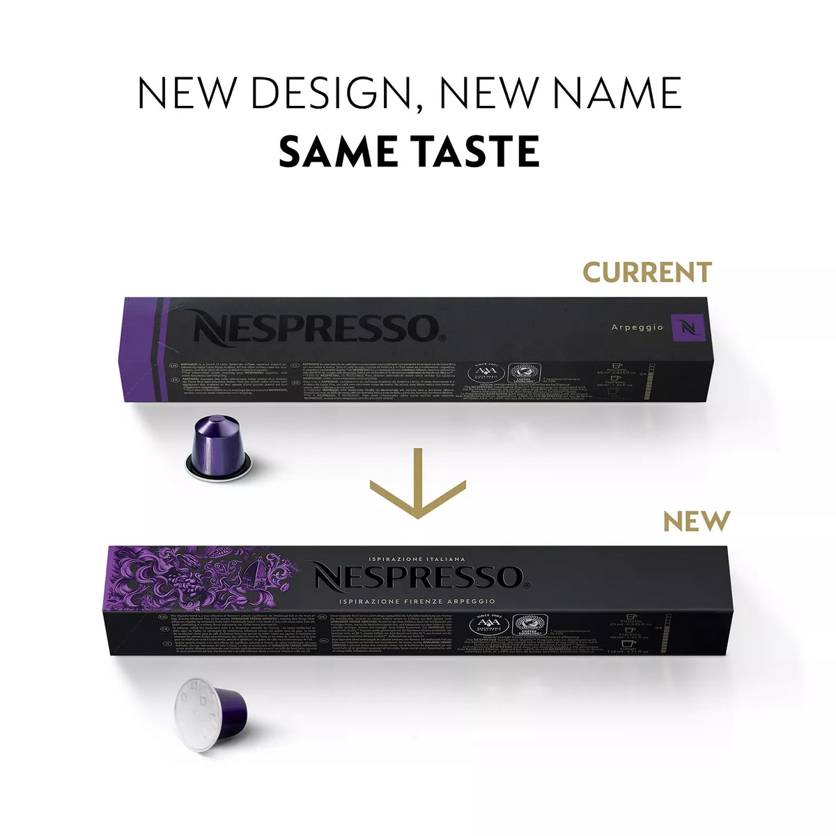 NEW Nespresso OriginalLine Dark Roast Variety Pack – 100 Coffee Capsules