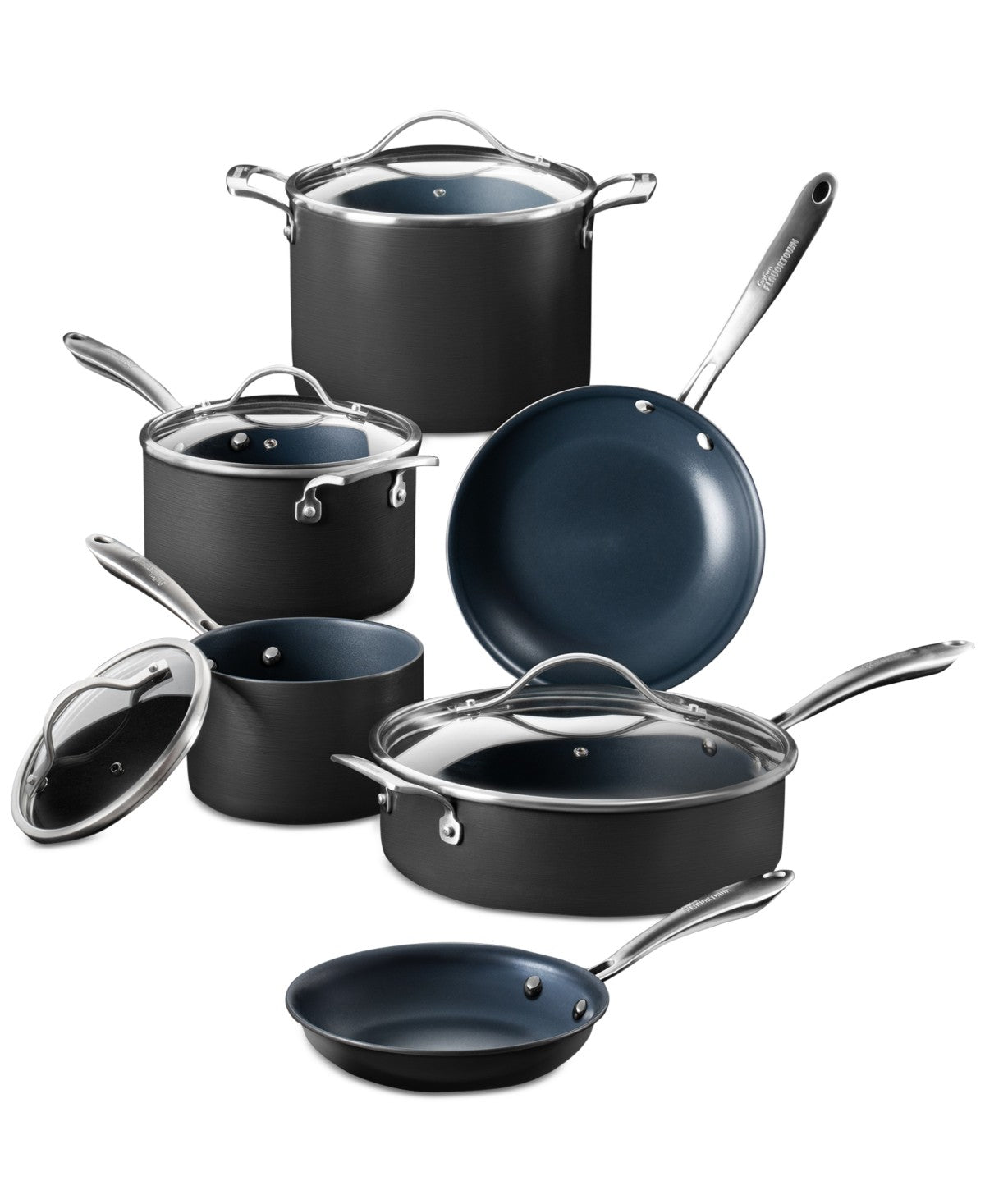 NEW Guy Fieri Flavortown 10-Piece Nonstick Cookware Set – Laser Titanium