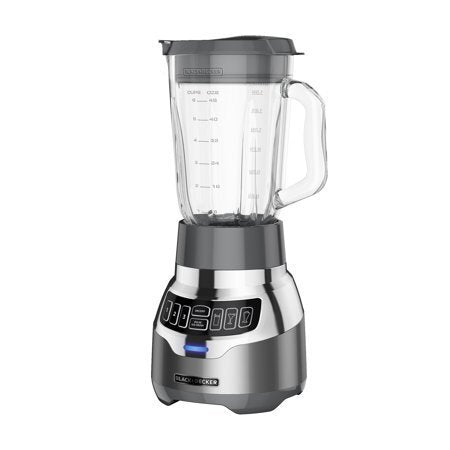 NEW Black + Decker PowerCrush Digital Blender – 900W Glass Pitcher