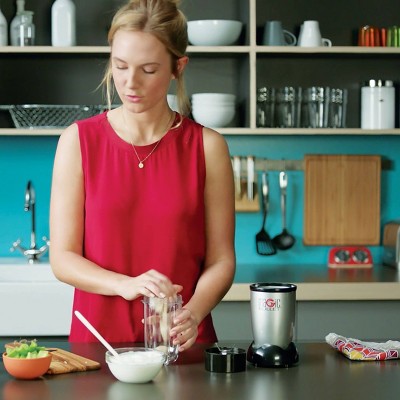 18 Oz. Single Speed Silver and Black 3-Piece Personal Blender