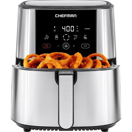 LIKE NEW Chefman TurboFry 6-Qt Digital Air Fryer – Stainless Steel