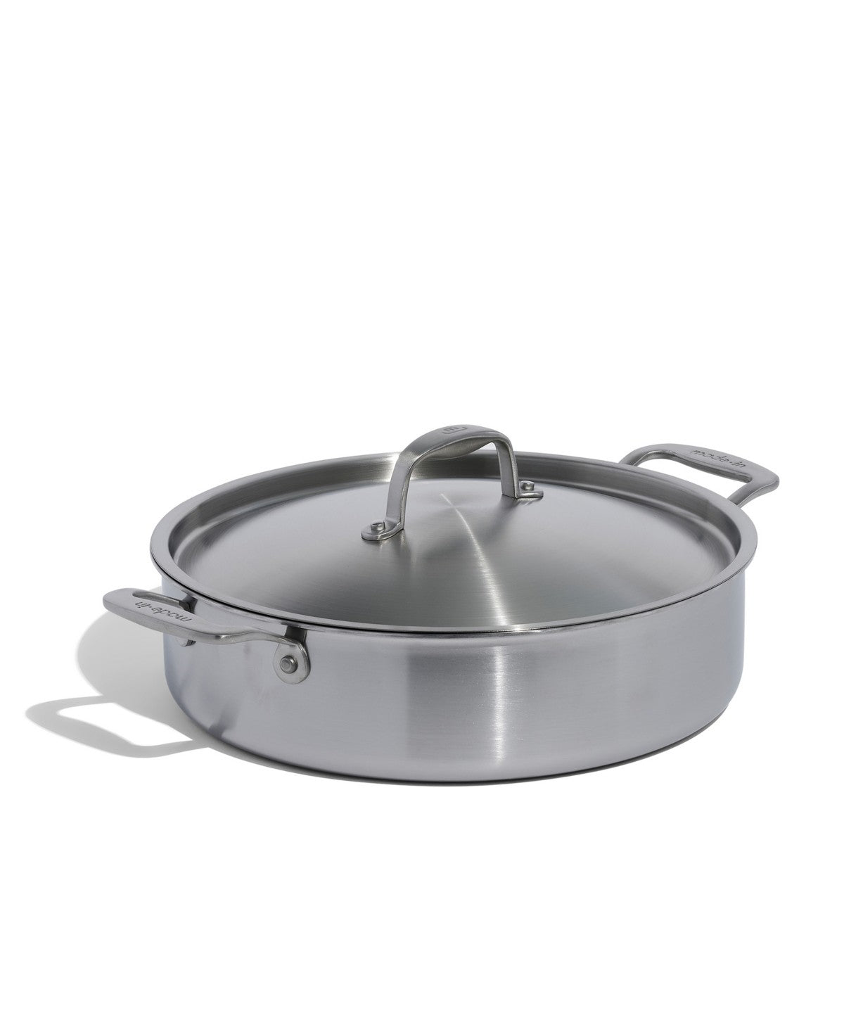 NEW Made In 6-Qt Stainless Clad Rondeau w/ Lid – 5-Ply – Induction Ready