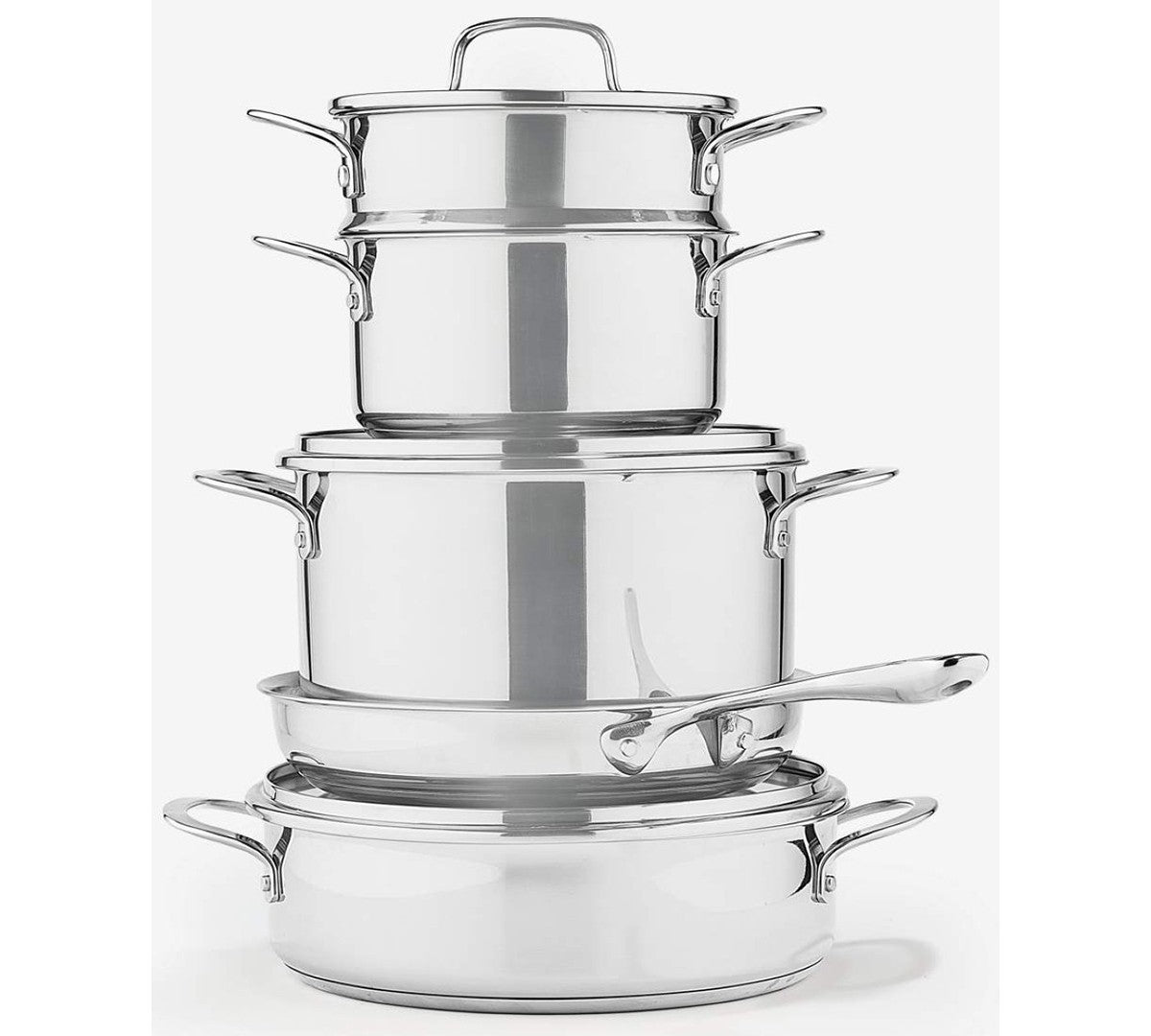 OPEN BOX The Cellar 8-Piece Stainless Steel Cookware Set – Induction Ready