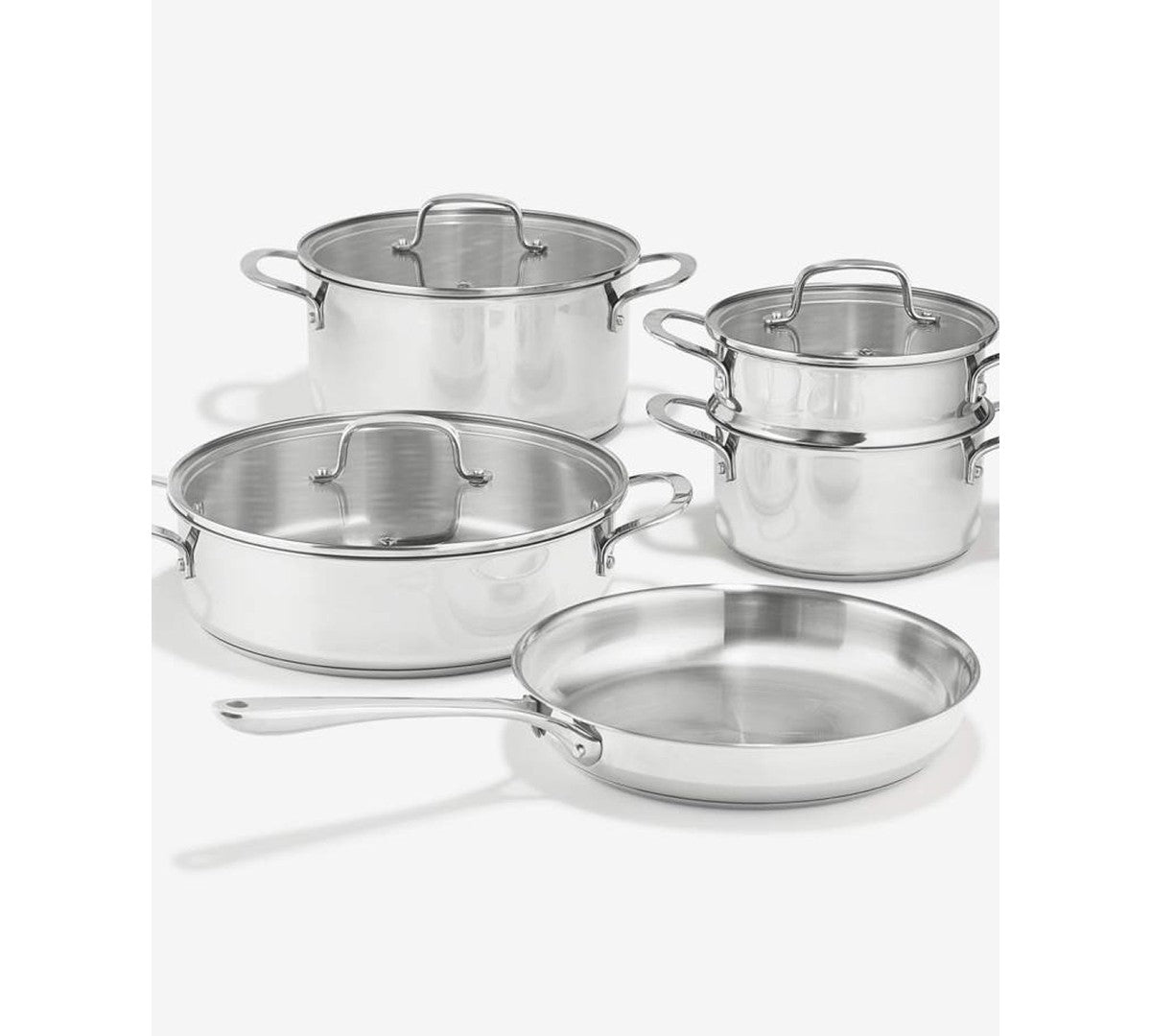 OPEN BOX The Cellar 8-Piece Stainless Steel Cookware Set – Induction Ready