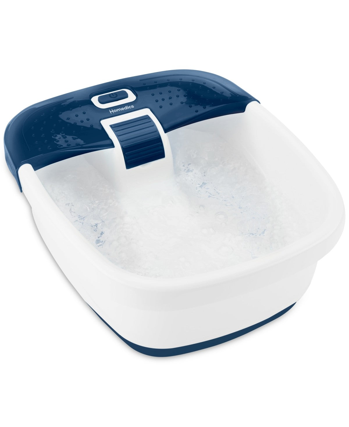 NEW HoMedics Bubble Bliss Deluxe Heated Foot Spa – Bubble Massage – Navy