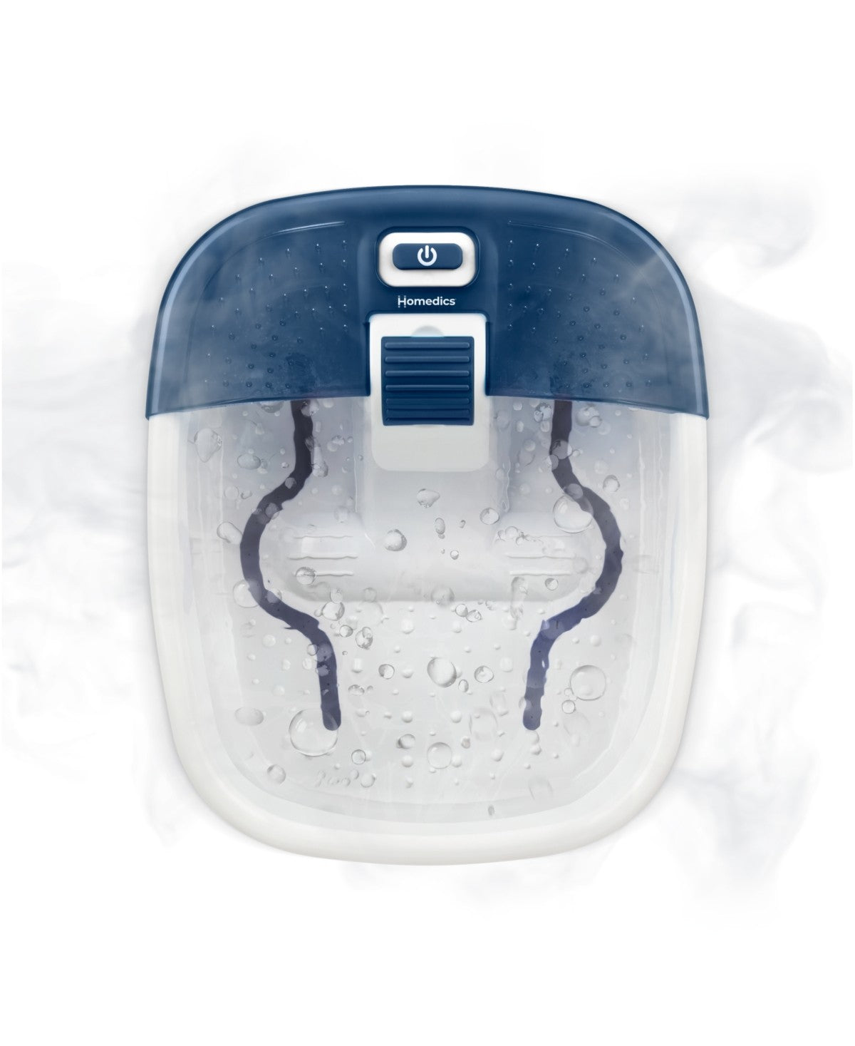 NEW HoMedics Bubble Bliss Deluxe Heated Foot Spa – Bubble Massage – Navy