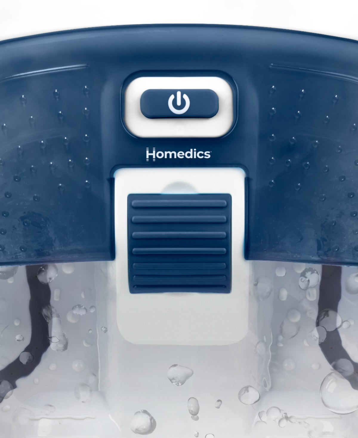 NEW HoMedics Bubble Bliss Deluxe Heated Foot Spa – Bubble Massage – Navy