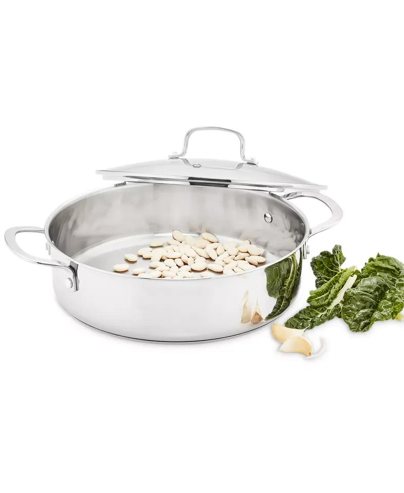 5QT Stainless Steel Saute Pan w/ Lid – Induction ReadyThe Cellar