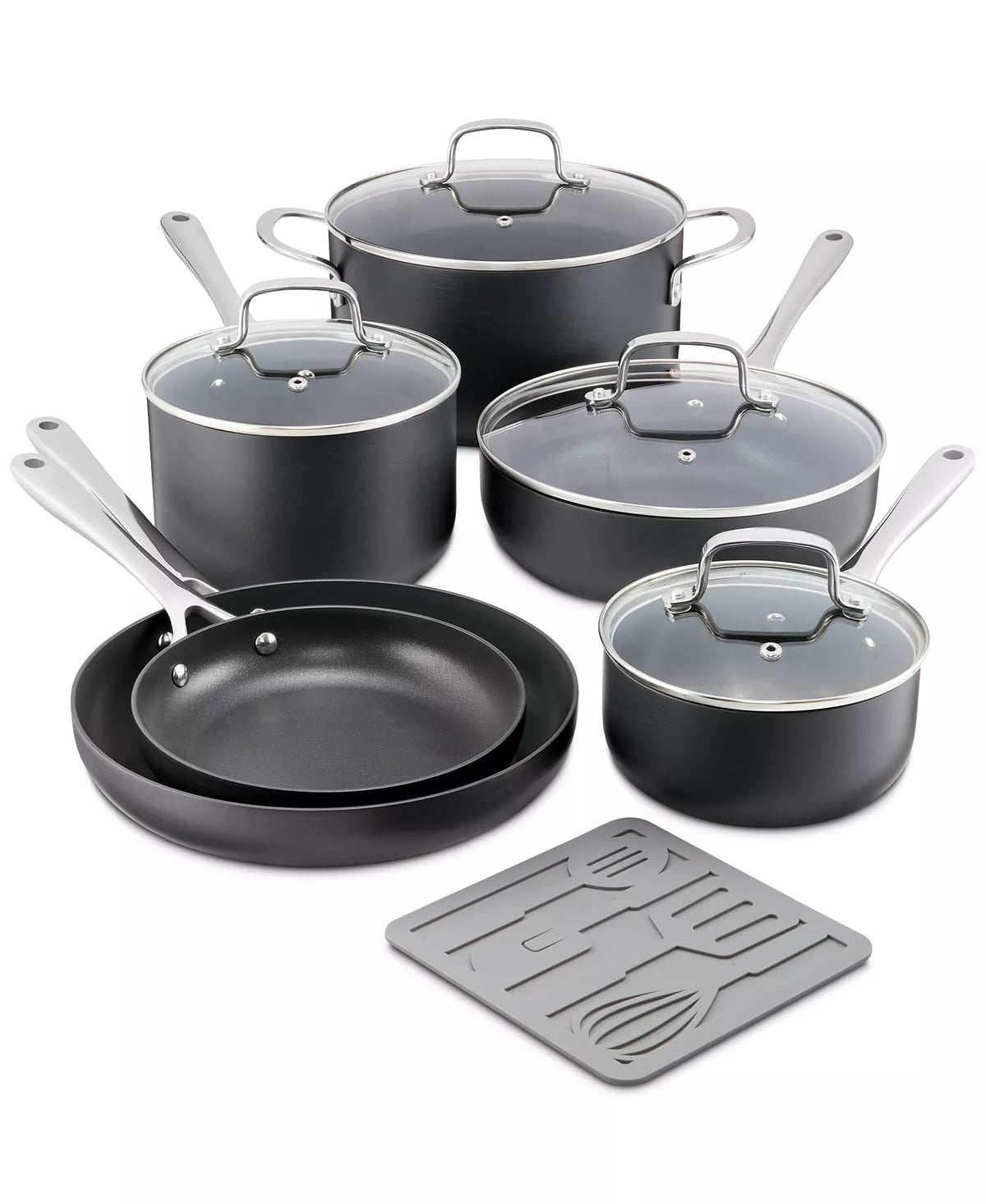 The Cellar 9-Pc Hard-Anodized Nonstick Cookware Set – Floor Display – Local Pickup