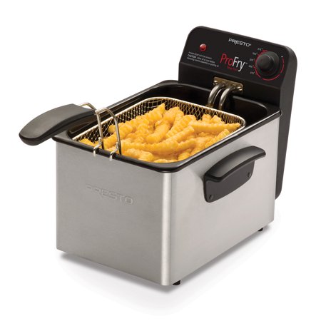 NEW Presto ProFry 8-Cup Stainless Steel Deep Fryer – 1800W Immersion Element