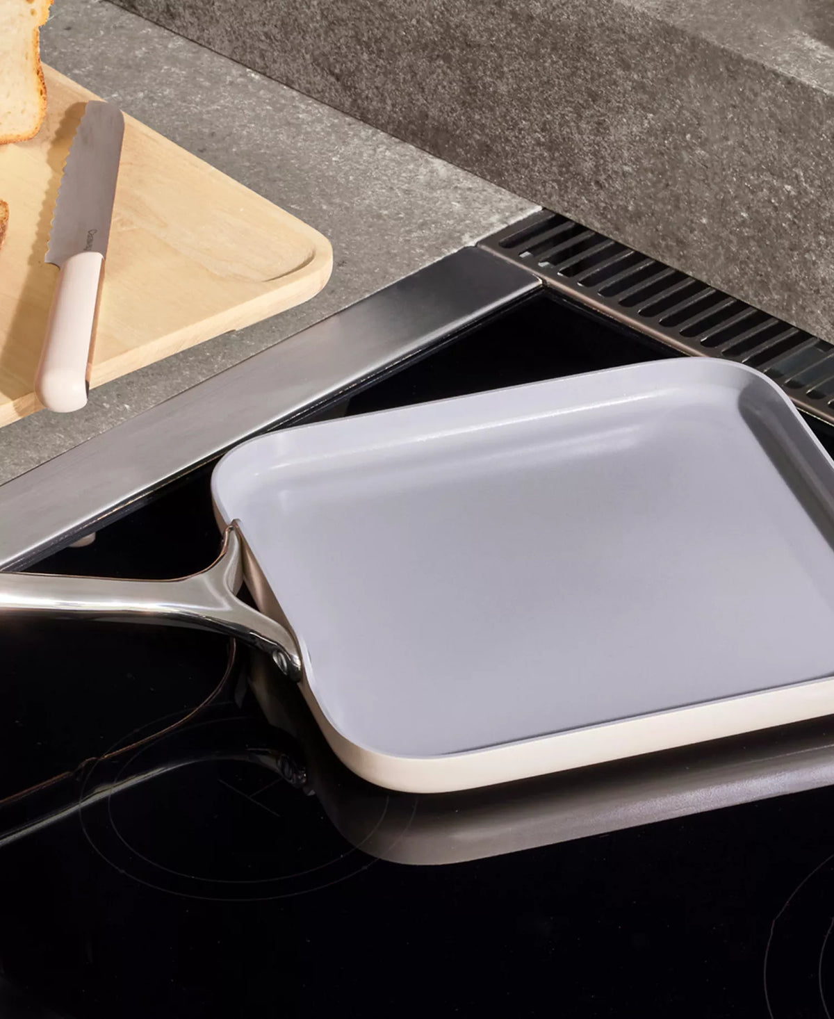 NEW Caraway 11" Square Griddle Pan – Nonstick Ceramic – Cream