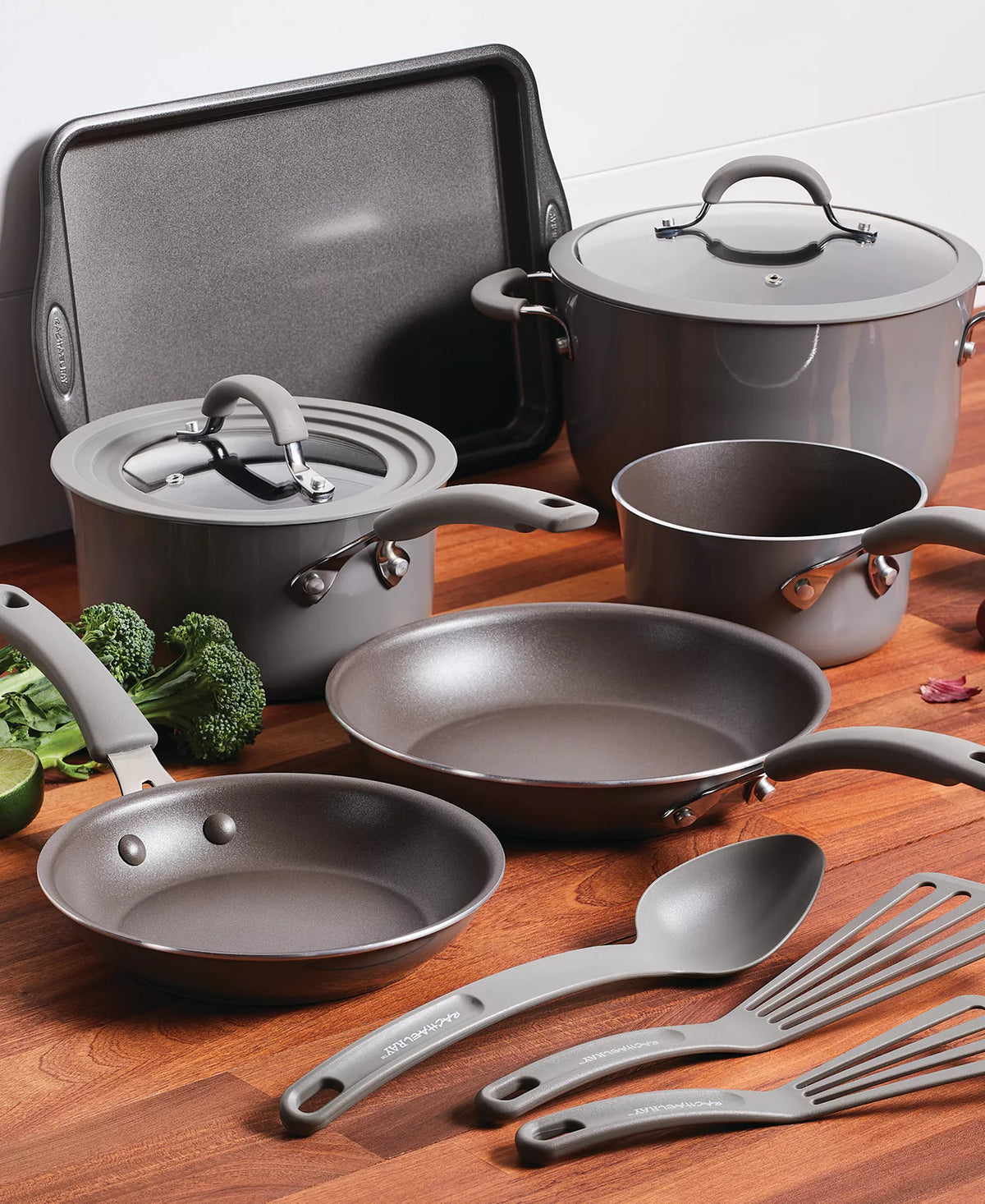NEW Rachael Ray Cook + Create 11-Piece Nonstick Cookware Set – Oven Safe
