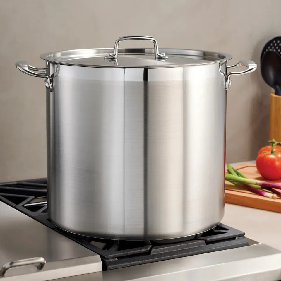 NEW Tramontina Gourmet 24QT Stainless Steel Stock Pot w/ Lid – Induction Ready