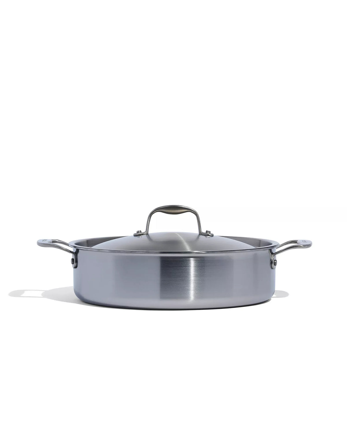 NEW Made In 6-Qt Stainless Clad Rondeau w/ Lid – 5-Ply – Induction Ready