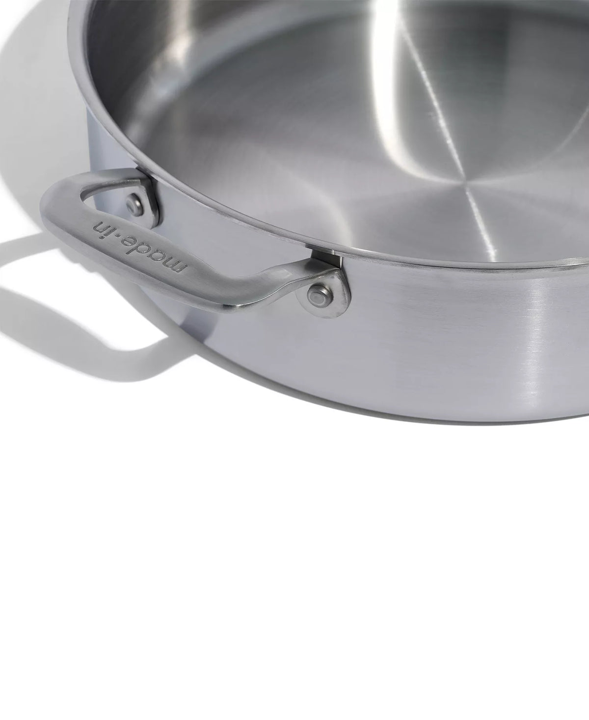 NEW Made In 6-Qt Stainless Clad Rondeau w/ Lid – 5-Ply – Induction Ready