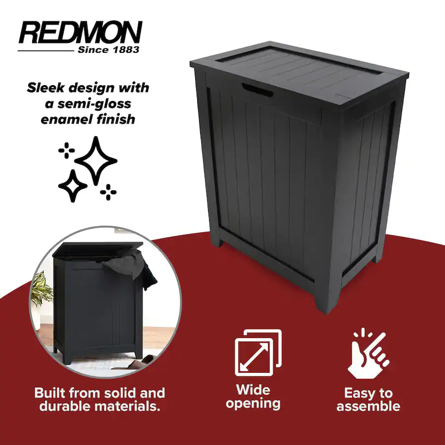 Redmon Contemporary Country Laundry Hamper – Wainscot Wood Panels – Local Pickup.