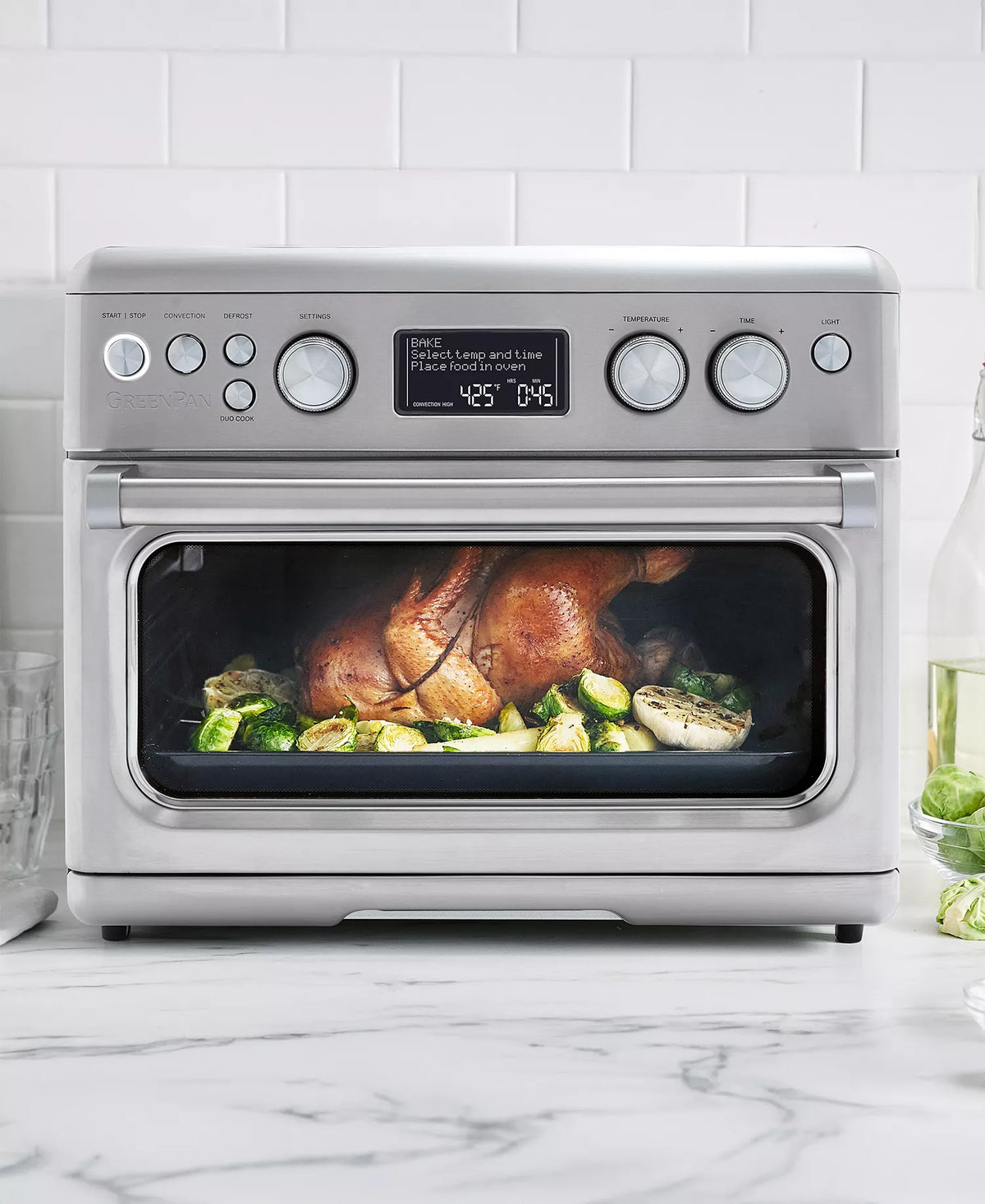 NEW GreenPan Elite 15" Convection Air Fryer Toaster Oven – 15-in-1