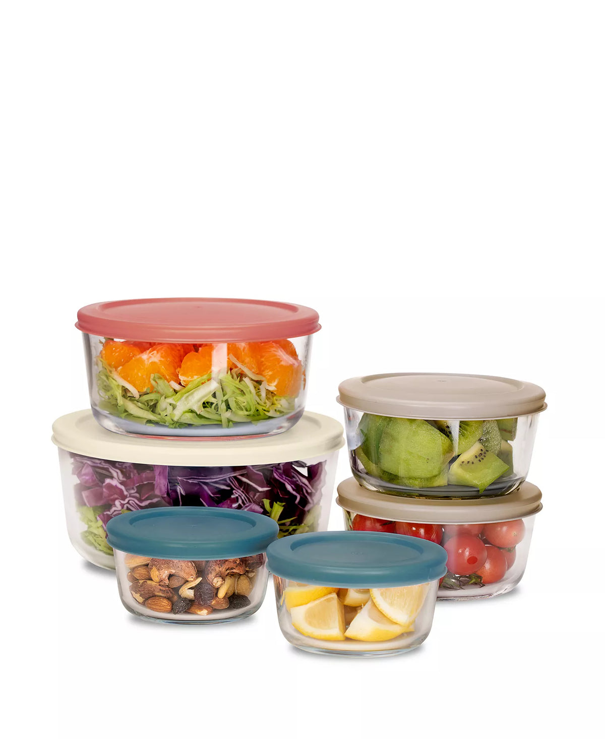 NEW Art & Cook 12-Piece Glass Food Storage Container Set w/ Lids