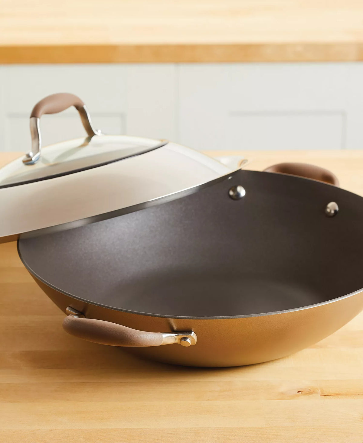 NEW Anolon Advanced Home 6QT Nonstick Wok w/ Lid – Hard-Anodized