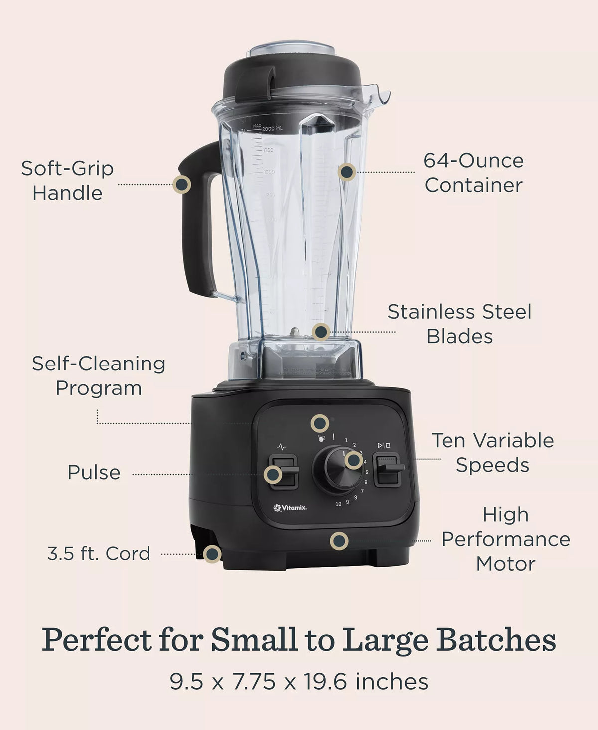 NEW Vitamix VX1 Professional High-Performance Blender – 64oz – Made in USA.