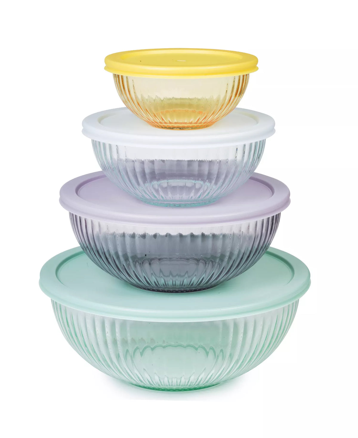NEW Sedona Kitchen 8-Pc Glass Mixing Bowl Set – 4 Sizes – Local Pickup
