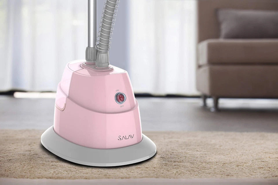 NEW SALAV Performance Garment Steamer 1500W – Blush Standing Clothes Steamer