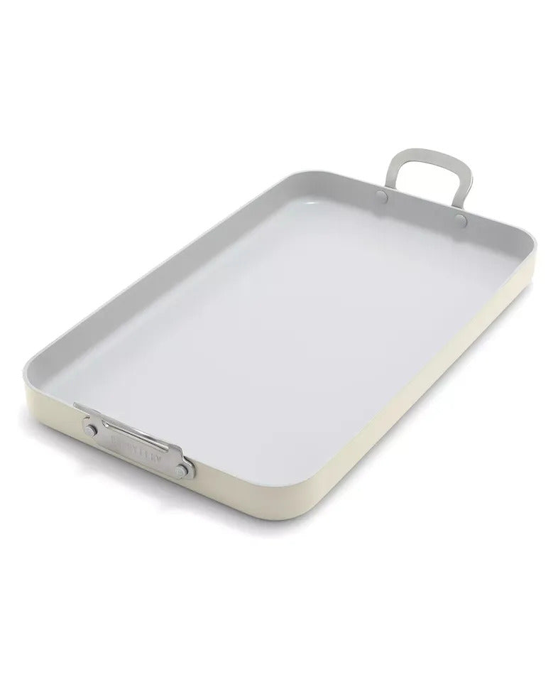 Bobby Flay GreenPan Double Burner Griddle 18" x 11" – Like New