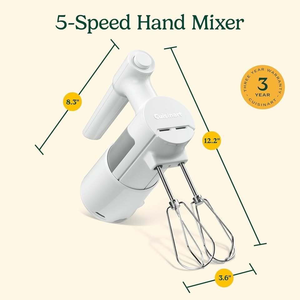 Cuisinart 5-Speed Hand Mixer – HM-150 (White)