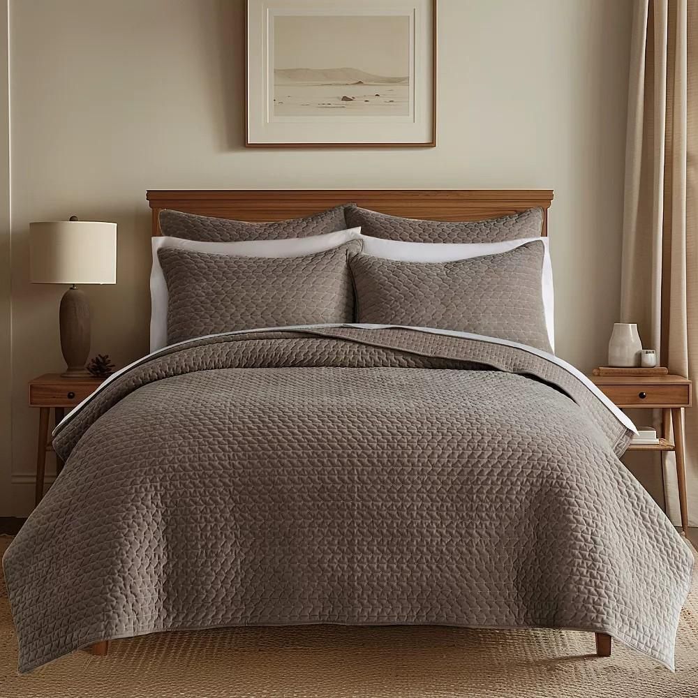 #3 Levtex Home Cross Stitch Stitching 3-Pc. Quilt Set, King