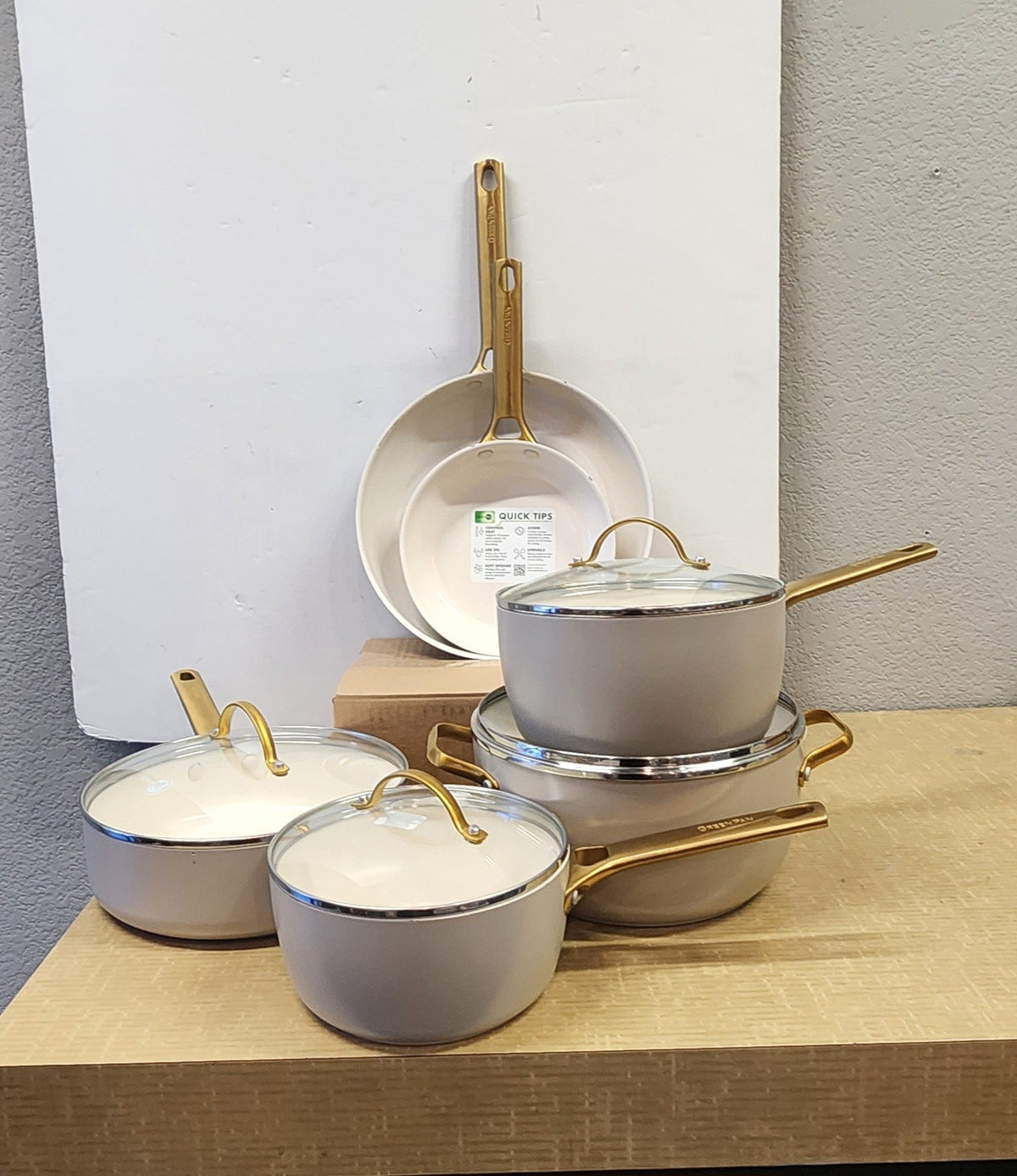 OPEN BOX GreenPan Studio 10-Pc Ceramic Nonstick Cookware Set – Floor Display – Local Pickup