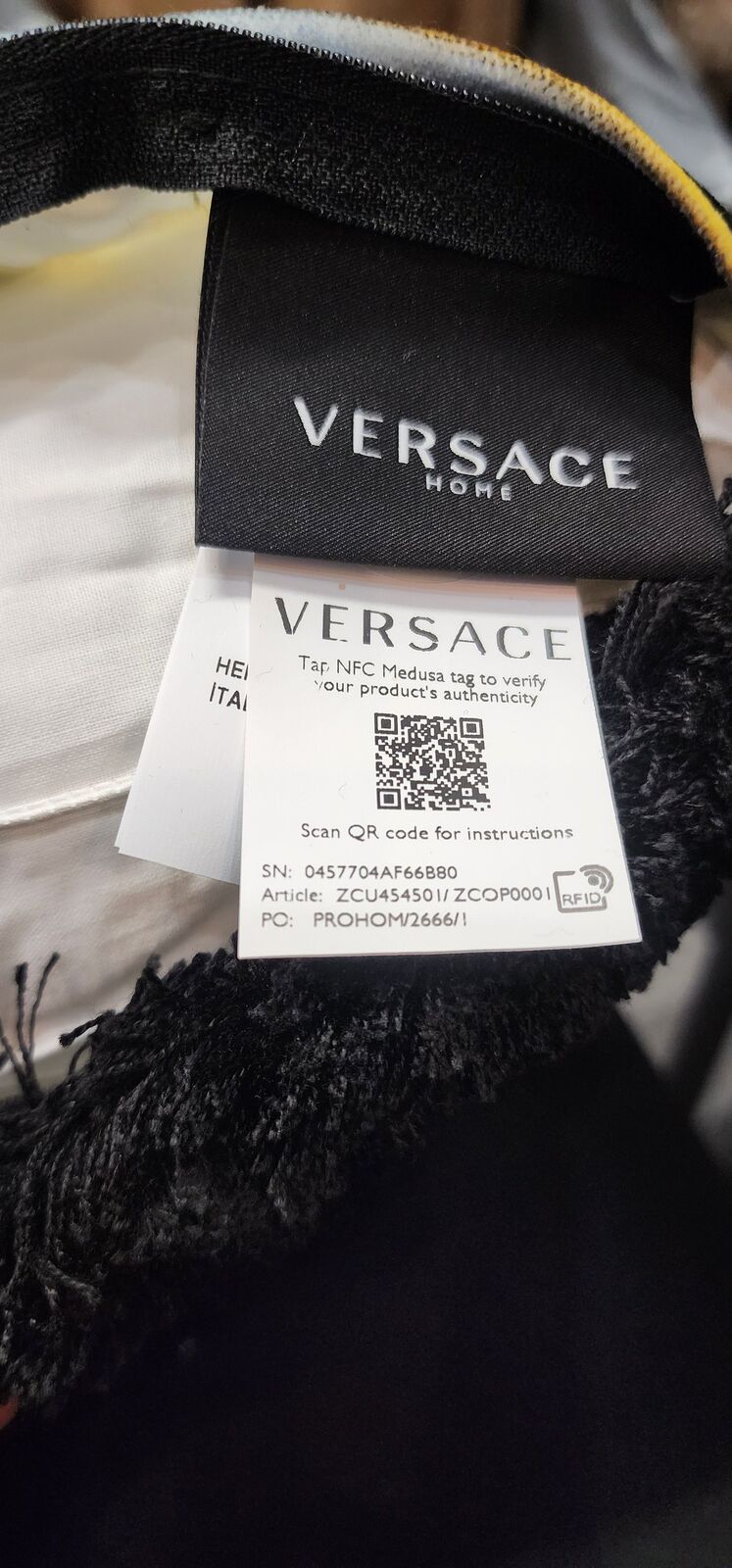 Authentic VERSACE Barocco Decorative Pillow Retails for $375 each