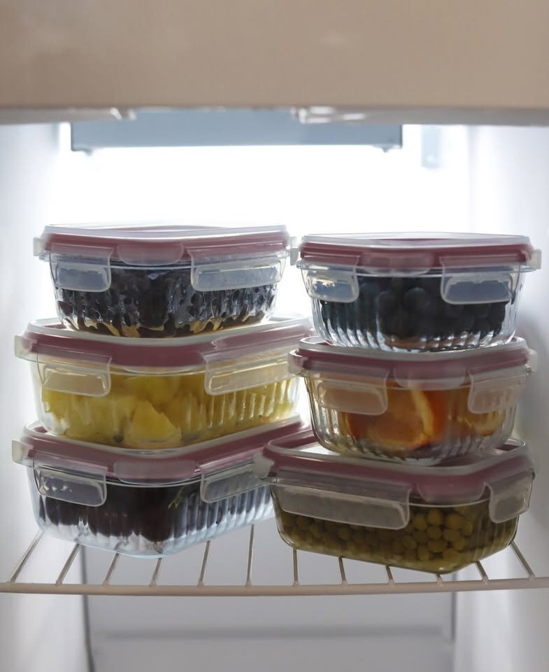NEW Sedona 16-Piece Borosilicate Glass Food Storage Container Set.