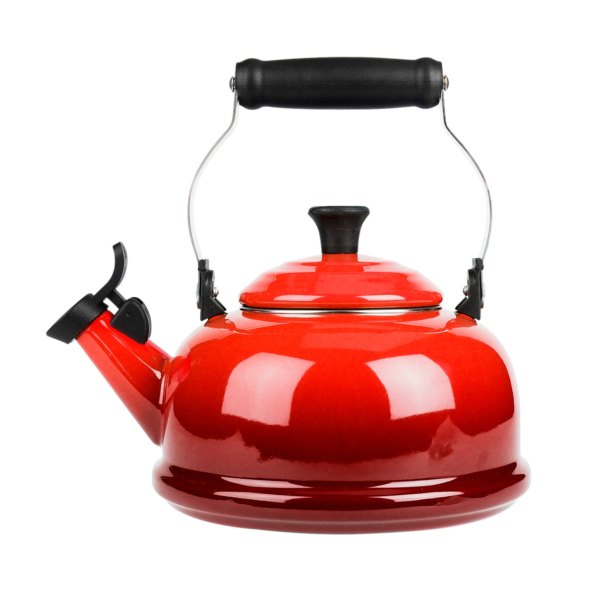 Le Creuset 1.7QT Enamel-on-Steel Whistling Tea Kettle –  Cerise