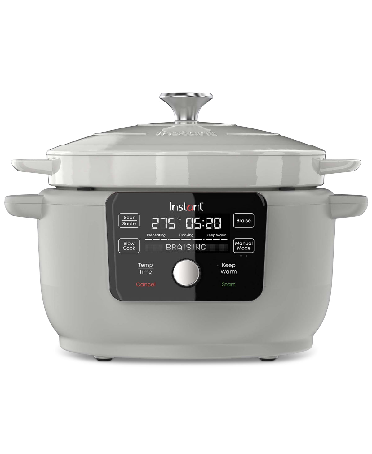 Instant Electric 6-Qt Enameled Cast Iron Dutch Oven – Gray – 1500W – Local Pickup
