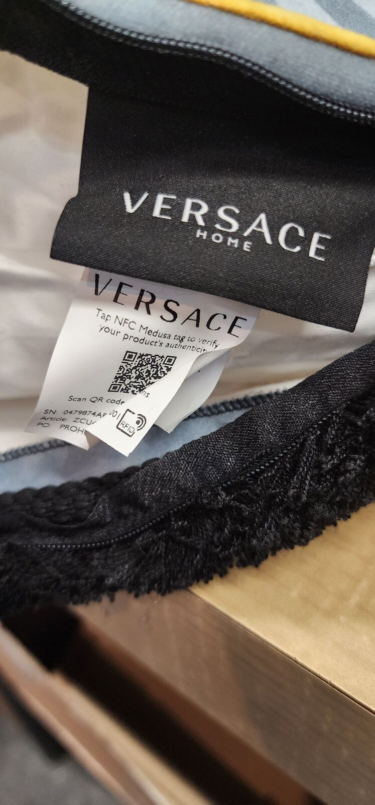 Authentic VERSACE Barocco Decorative Pillow Retails for $375 each