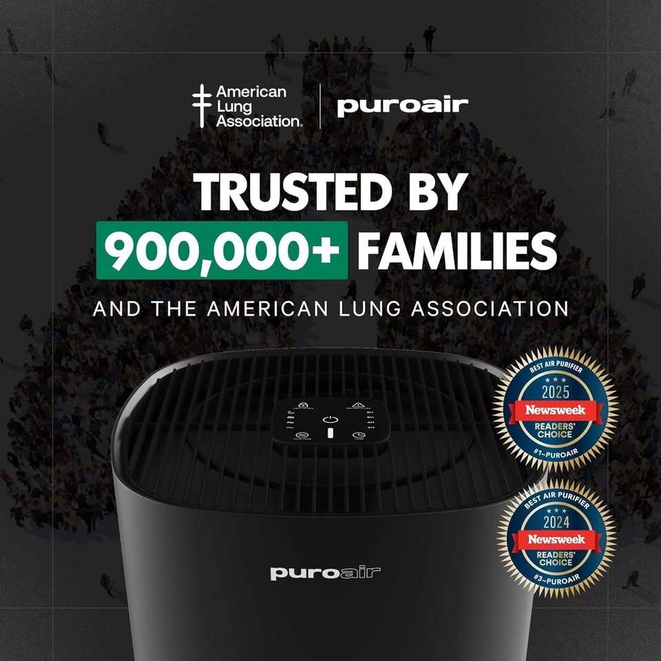 PuroAir 240 HEPA Air Purifier for Large Rooms up to 1,000 Sq. Ft. – Like New.