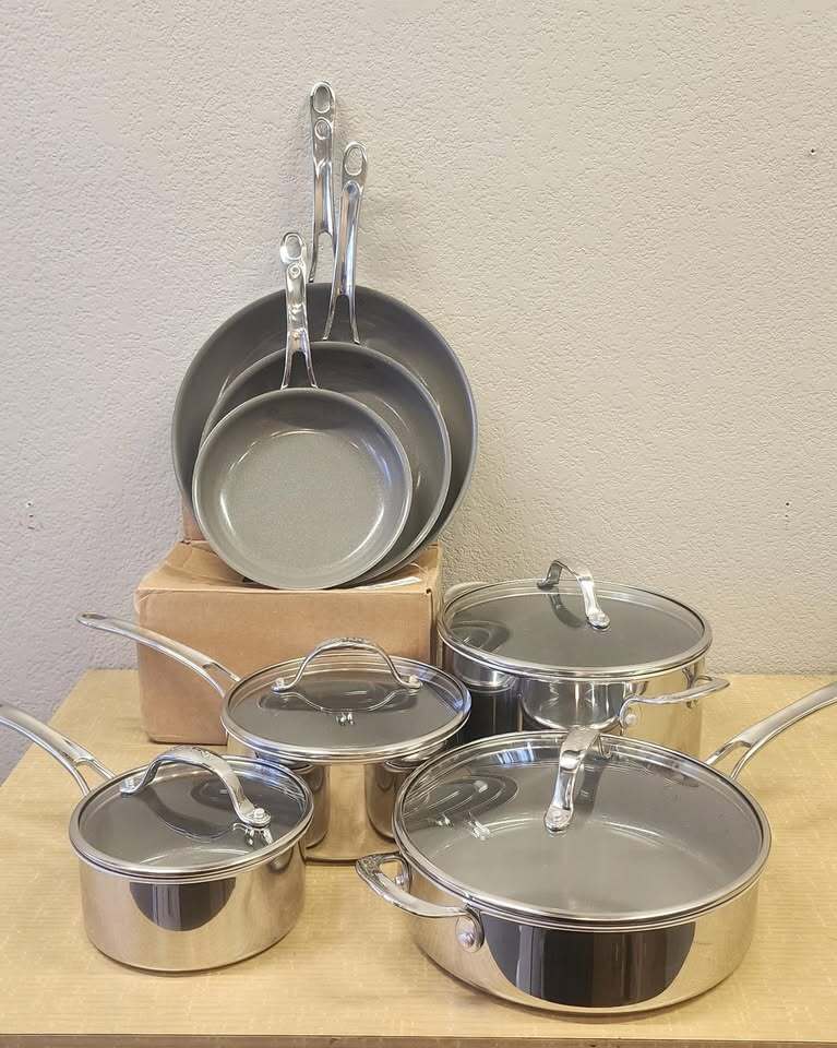 Anolon 11-Piece Ceramic Nonstick Cookware Set – Induction Ready