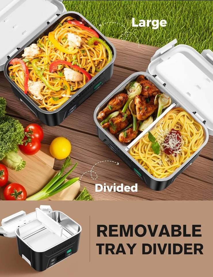 EAST OAK Cordless Electric Heated Lunch Box – Like New