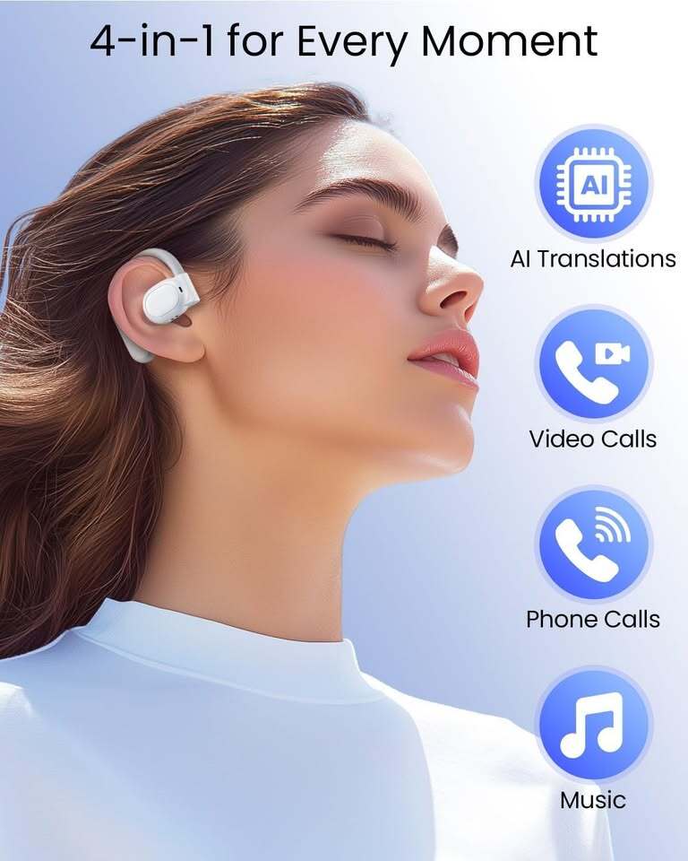 Real-Time Translator Earbuds – 164 Languages Bluetooth