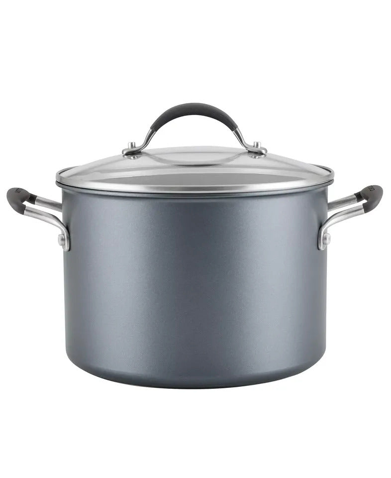 NEW Circulon ScratchDefense 8QT Nonstick Stockpot with Glass Lid