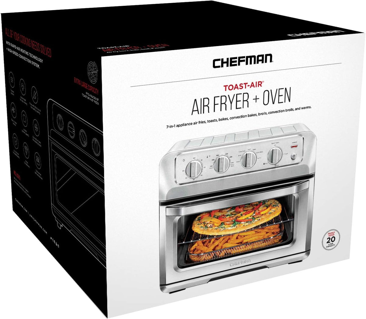 Chefman Toast-Air XL 20L Air Fryer Toaster Oven – 7 Cooking Functions – Local Pickup