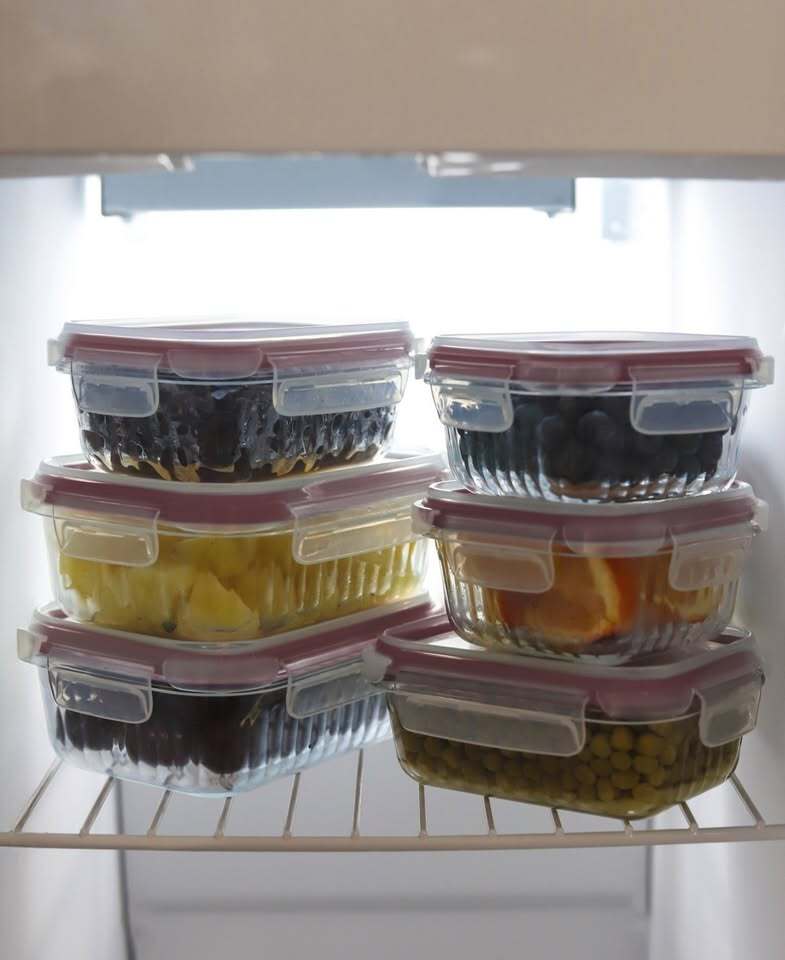Sedona 16-Piece Fluted Glass Storage Set – Leakproof Lids