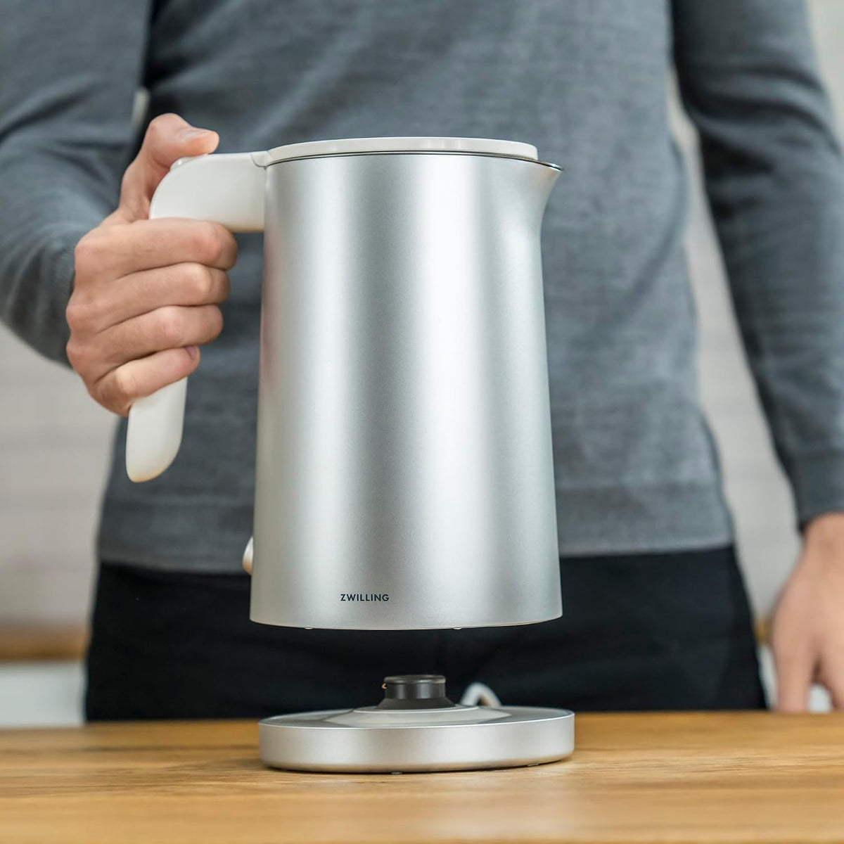 ZWILLING Enfinigy 1-Liter Cool Touch Electric Kettle – Silver – Local Pickup